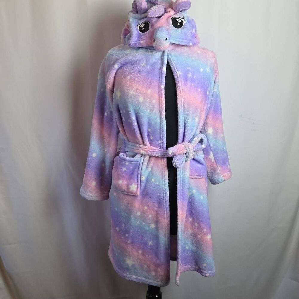 Girl's Unicorn Hooded‎ Robe - Picture 4 of 6